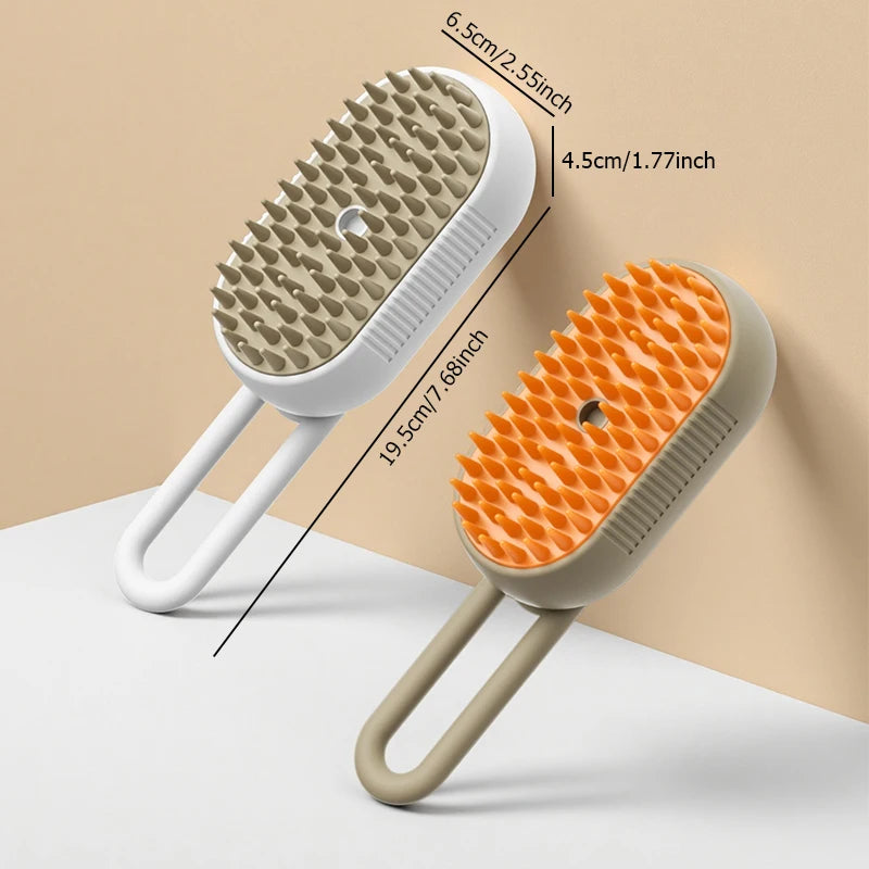 3 in 1 Steamy Pet Dog Brush Cat Steam Brush Electric Spray Cat Hair Brush Comb Massage Pet Grooming Tool Loose Hair Supplies