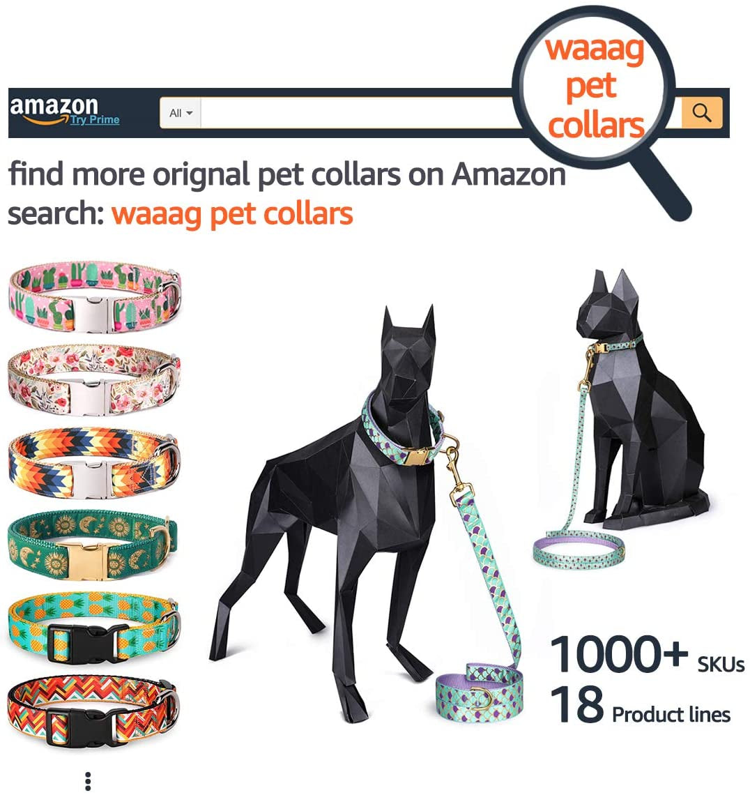 Pet Supplies, Designer Collection Cat Collar, XXS, Pink, Aloha Hawaii Pattern, Safety Breakaway Buckle, Built-In Bell, Suitable for Small, Medium, Large Dogs and Cats